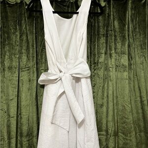 Lauren James White Backless Dress